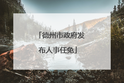 德州市政府发布人事任免