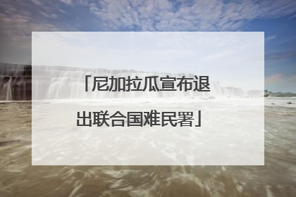 尼加拉瓜宣布退出联合国难民署