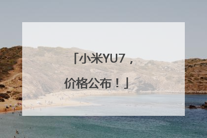 小米YU7，价格公布！