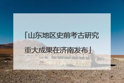 山东地区史前考古研究重大成果在济南发布