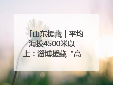 山东援藏｜平均海拔4500米以上：淄博援藏“高”在哪里？