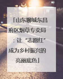山东聊城东昌府区烟草专卖局：让“志愿红”成为乡村振兴的亮丽底色
