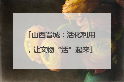 山西晋城：活化利用，让文物“活”起来