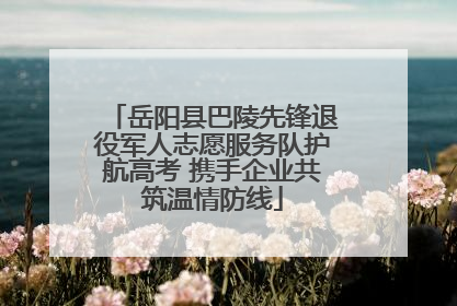 岳阳县巴陵先锋退役军人志愿服务队护航高考 携手企业共筑温情防线