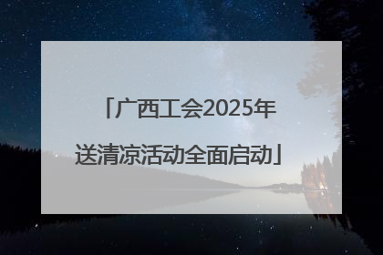 广西工会2025年送清凉活动全面启动