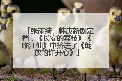 张雨绮、韩庚新剧定档，《长安的荔枝》《临江仙》中挤进了《绽放的许开心》