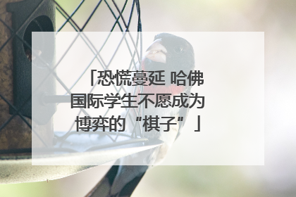 恐慌蔓延 哈佛国际学生不愿成为博弈的“棋子”