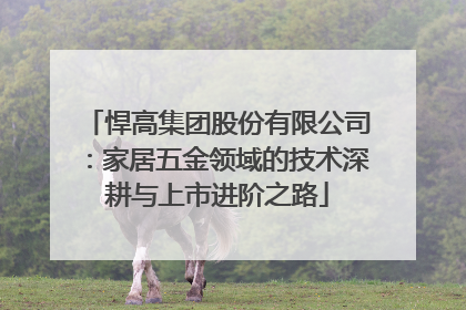 悍高集团股份有限公司：家居五金领域的技术深耕与上市进阶之路
