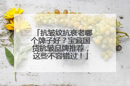 抗皱纹抗衰老哪个牌子好？宝藏国货抗皱品牌推荐，这些不容错过！