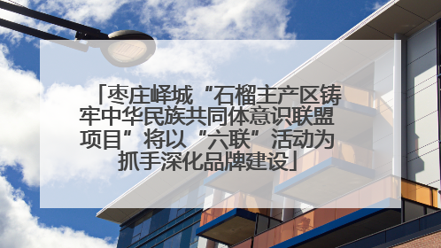 枣庄峄城“石榴主产区铸牢中华民族共同体意识联盟项目”将以“六联”活动为抓手深化品牌建设