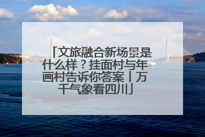 文旅融合新场景是什么样？挂面村与年画村告诉你答案丨万千气象看四川
