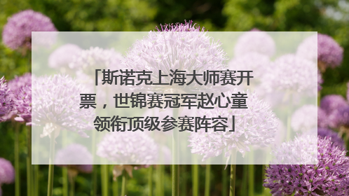 斯诺克上海大师赛开票，世锦赛冠军赵心童领衔顶级参赛阵容