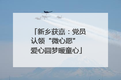 新乡获嘉：党员认领“微心愿” 爱心圆梦暖童心