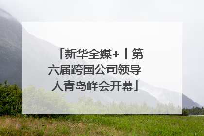 新华全媒+丨第六届跨国公司领导人青岛峰会开幕