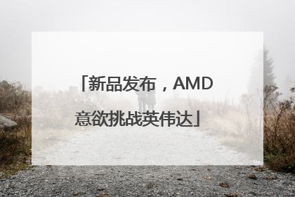 新品发布，AMD意欲挑战英伟达
