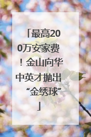 最高200万安家费！金山向华中英才抛出“金绣球”