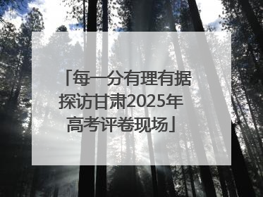 每一分有理有据 探访甘肃2025年高考评卷现场