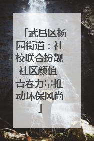 武昌区杨园街道：社校联合扮靓社区颜值 青春力量推动环保风尚