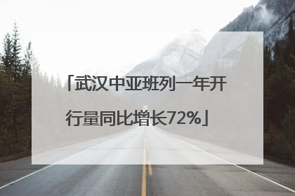 武汉中亚班列一年开行量同比增长72%