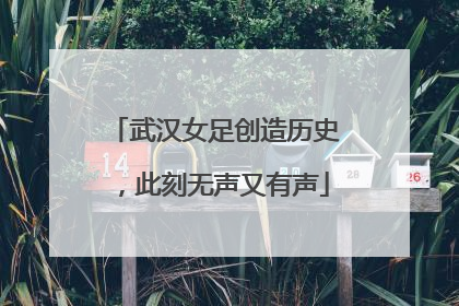 武汉女足创造历史，此刻无声又有声