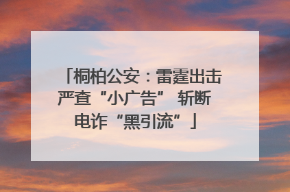 桐柏公安：雷霆出击严查“小广告” 斩断电诈“黑引流”