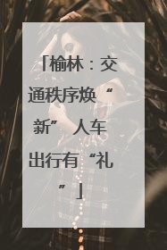 榆林：交通秩序焕“新” 人车出行有“礼”