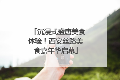 沉浸式盛唐美食体验！西安丝路美食嘉年华启幕