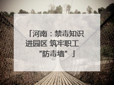 河南：禁毒知识进园区 筑牢职工“防毒墙”