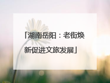 湖南岳阳：老街焕新促进文旅发展