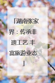 湖南张家界：传承非遗工艺 丰富旅游业态