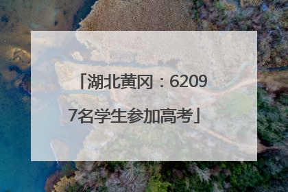 湖北黄冈：62097名学生参加高考