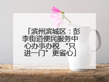 滨州滨城区：彭李街道便民服务中心办事办税 “只进一门”更省心