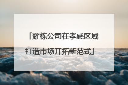 耀栋公司在孝感区域打造市场开拓新范式