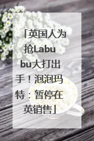 英国人为抢Labubu大打出手！泡泡玛特：暂停在英销售