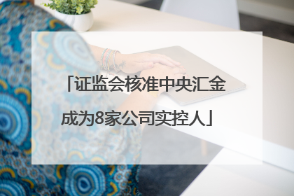 证监会核准中央汇金成为8家公司实控人