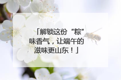 解锁这份“粽”味香气，让端午的滋味更山东！