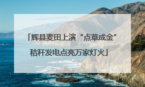 辉县麦田上演“点草成金” 秸秆发电点亮万家灯火