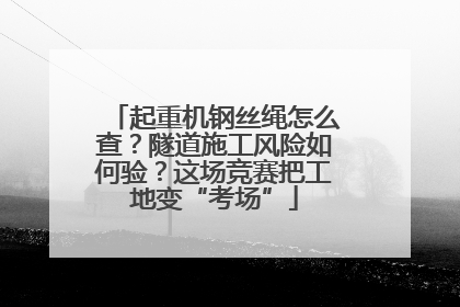 起重机钢丝绳怎么查？隧道施工风险如何验？这场竞赛把工地变“考场”
