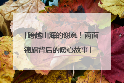 跨越山海的谢意！两面锦旗背后的暖心故事