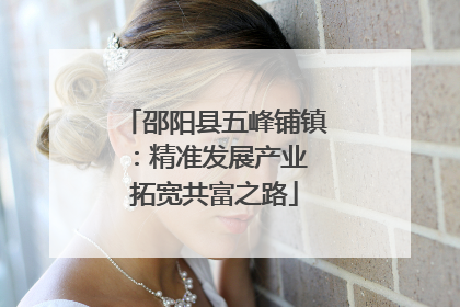 邵阳县五峰铺镇：精准发展产业 拓宽共富之路