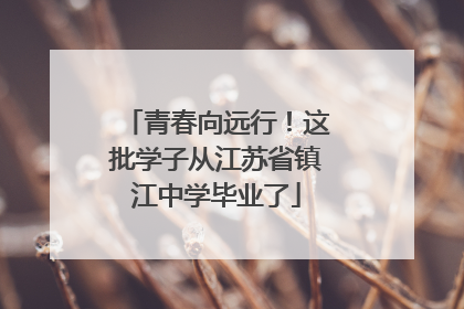 青春向远行！这批学子从江苏省镇江中学毕业了