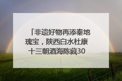 非遗好物再添秦地瑰宝，陕西白水杜康十三朝酒海陈藏30年别具一格