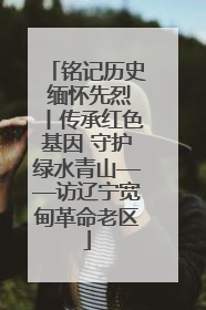 铭记历史 缅怀先烈丨传承红色基因 守护绿水青山——访辽宁宽甸革命老区