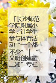 长沙师范学院附属小学：让学生参与体育活动“一个都不少”｜“文明创建耀三湘”专栏