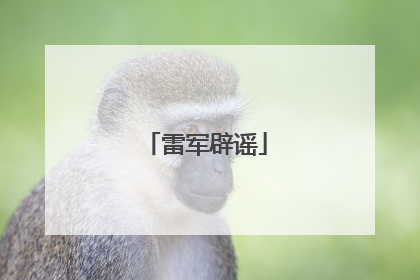 雷军辟谣