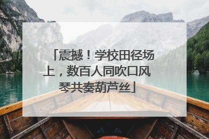 震撼！学校田径场上，数百人同吹口风琴共奏葫芦丝