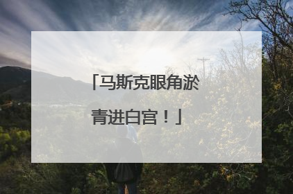 马斯克眼角淤青进白宫！