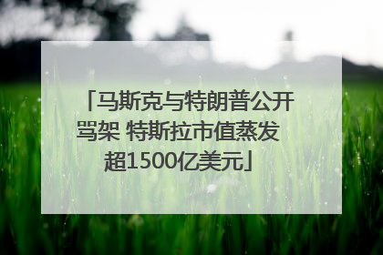 马斯克与特朗普公开骂架 特斯拉市值蒸发超1500亿美元