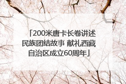 200米唐卡长卷讲述民族团结故事 献礼西藏自治区成立60周年