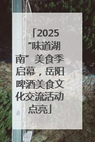 2025 “味道湖南”美食季启幕，岳阳啤酒美食文化交流活动点亮